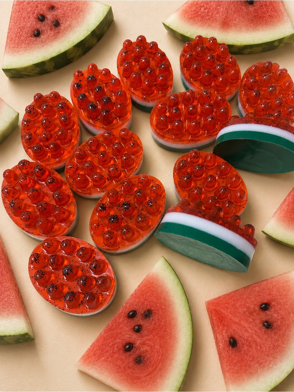 Watermelon massage soap bar ( Sold individually)